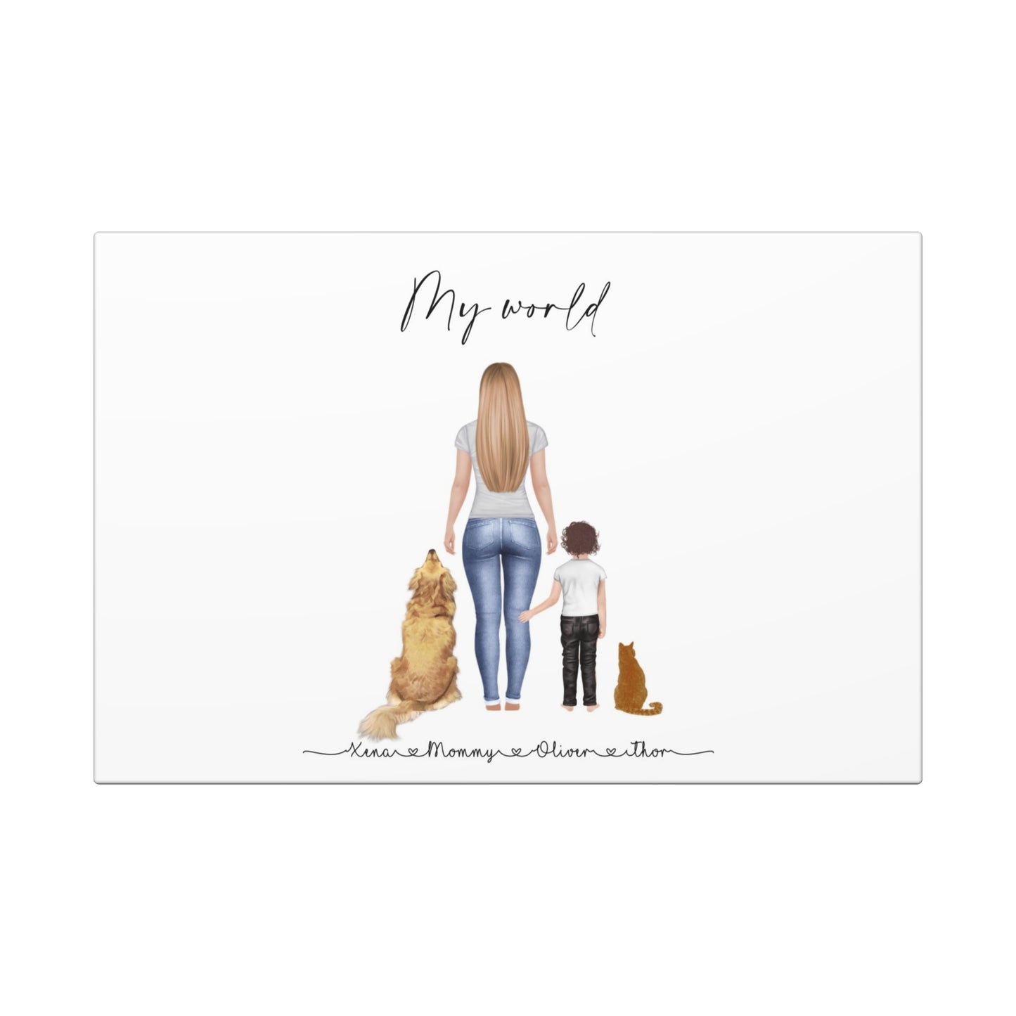 Personalised Family Canvas Art | Family Wall Canvas Decor