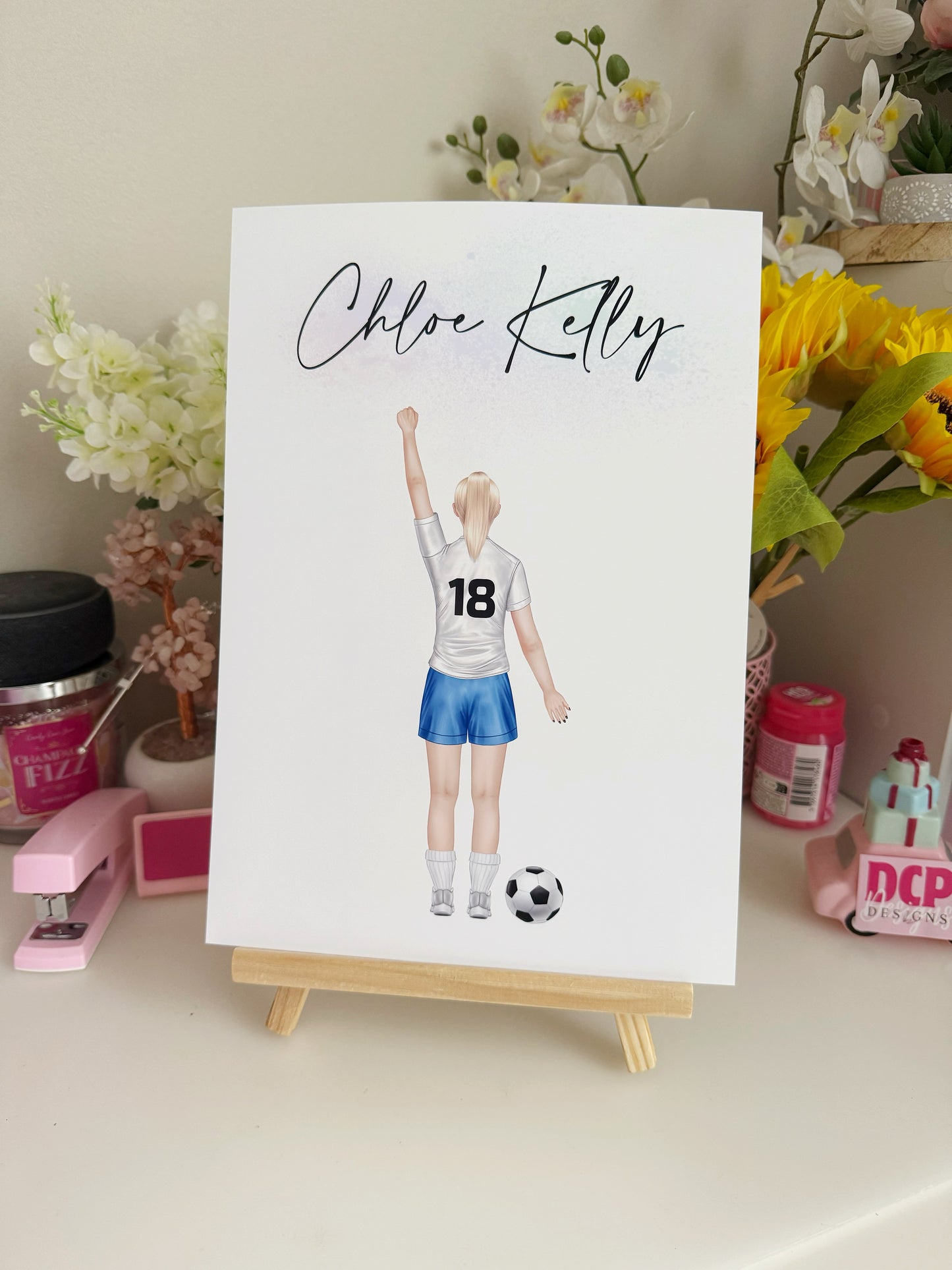 Chloe Kelly Lionesses England Football Print