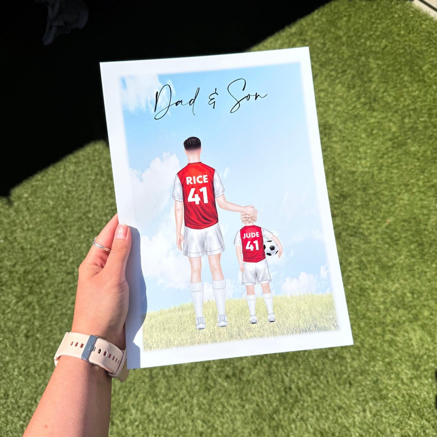 Phil Foden Inspired Football Print
