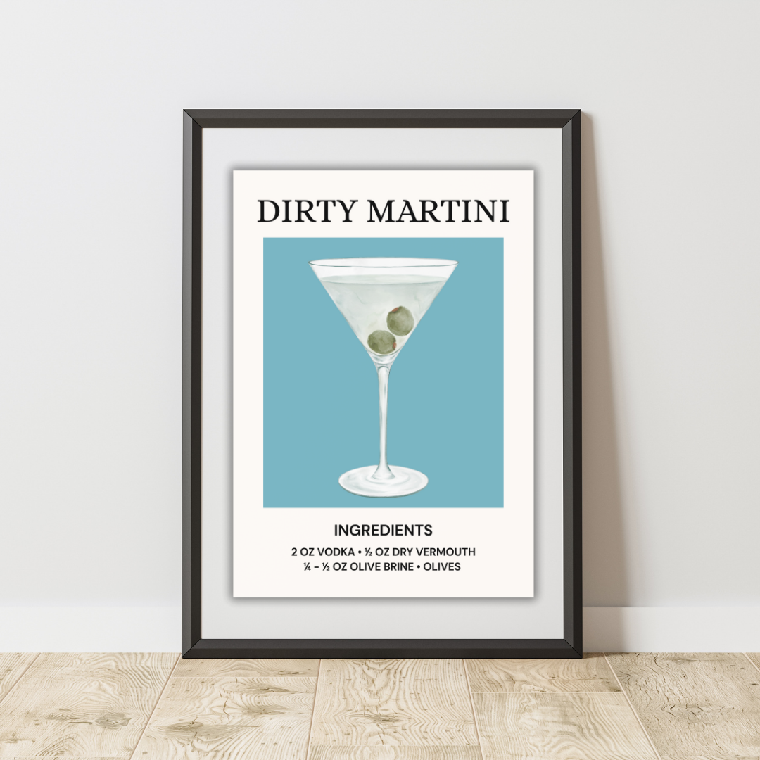 Summer Cocktail Art Prints – Vibrant Wall Decor A4 Print