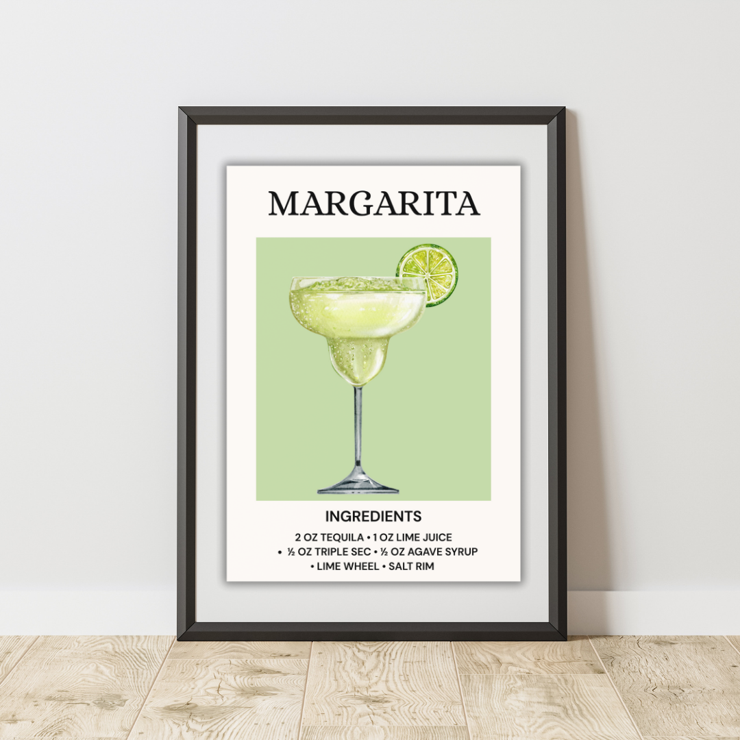 Summer Cocktail Art Prints – Vibrant Wall Decor A4 Print