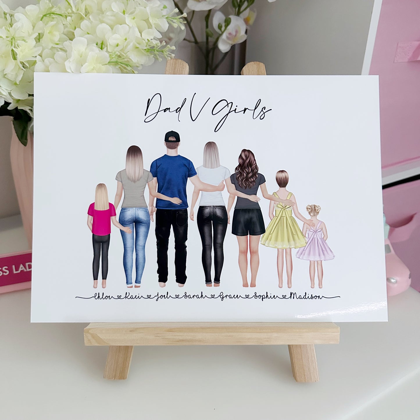 Dad V Girls Inspired Print