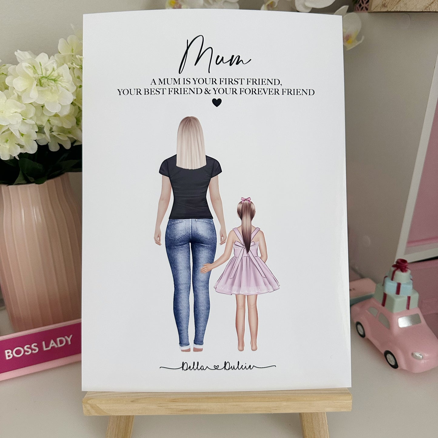 Mother and daughter(s) | Mum | Mothers Day Print