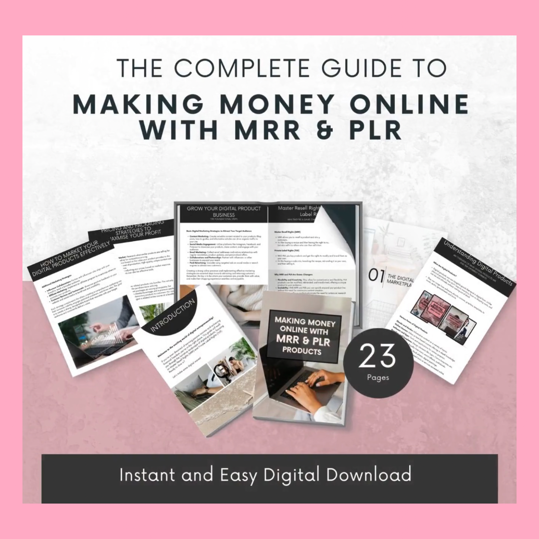 Making Money Online With PLR & MRR Beginners Guide | Digital Marketing Mini Course | RESELL AS YOUR OWN!