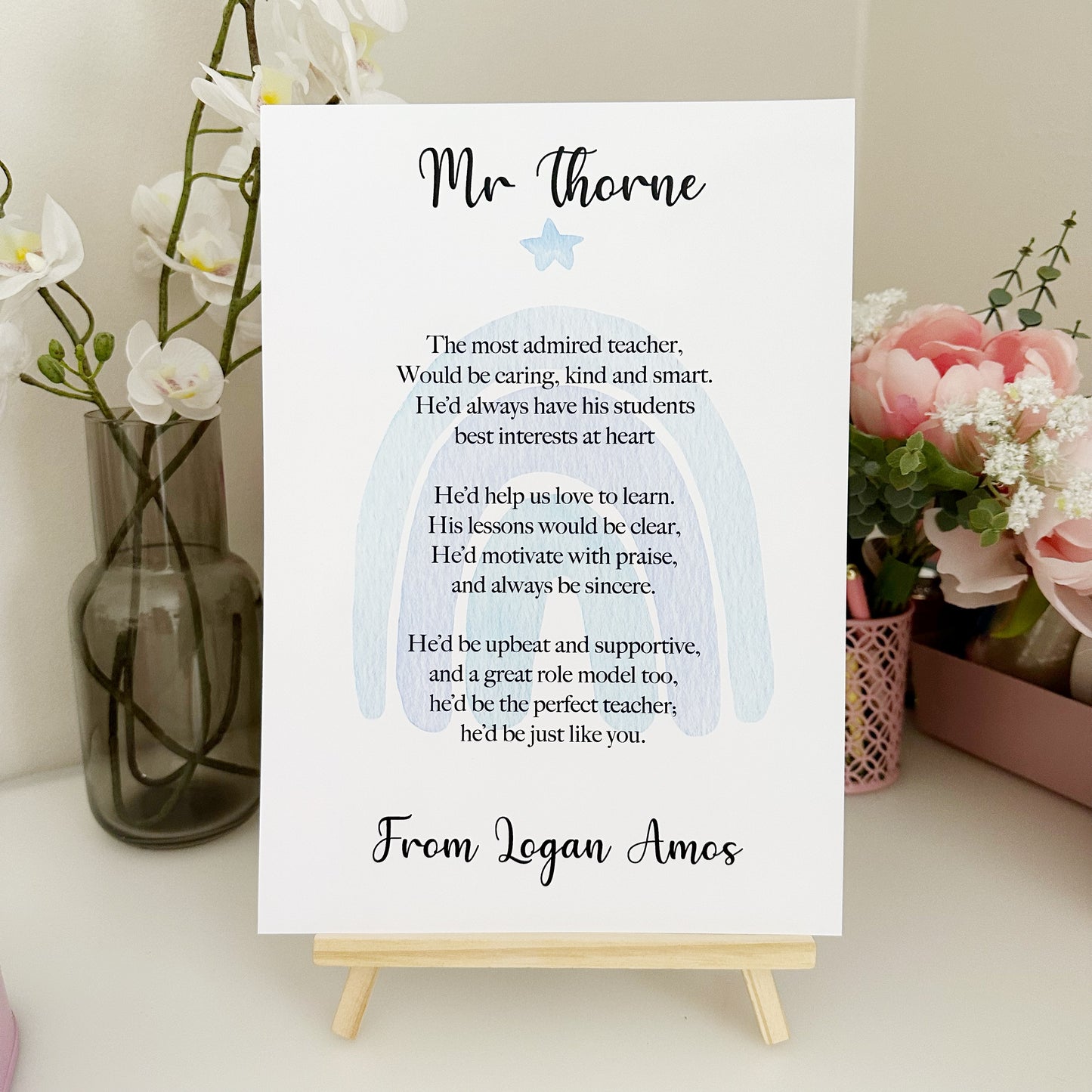 Thank You Teacher Poem Print PAY WHAT YOU CAN AFFORD