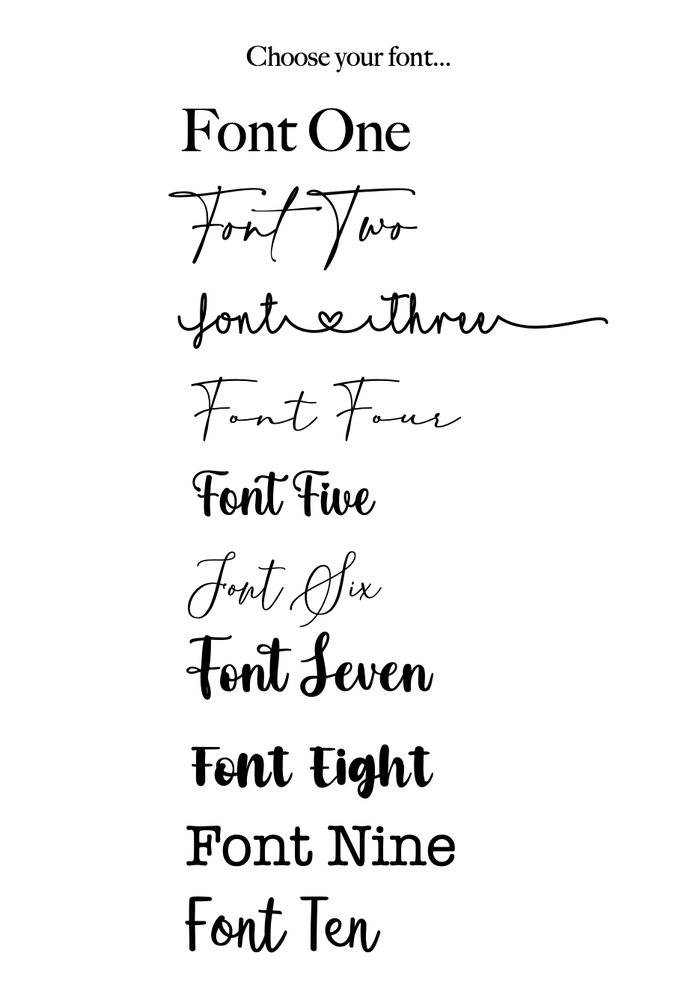 Personalised Text Quote Print