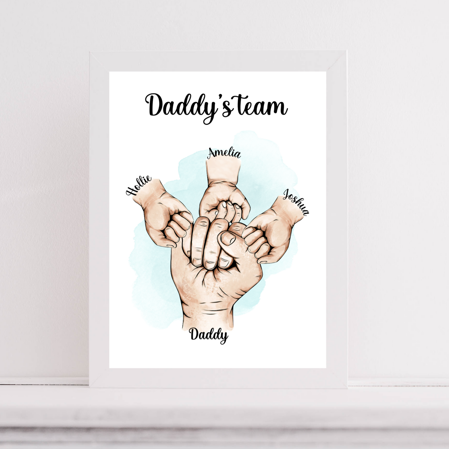 Daddy Team Fist Bump Print Fathers Day Gift PAY WHAT YOU CAN AFFORD