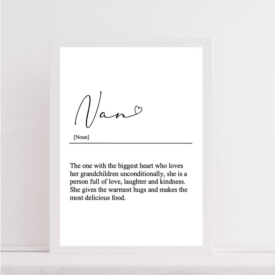 Nan | Grandma Definition Print
