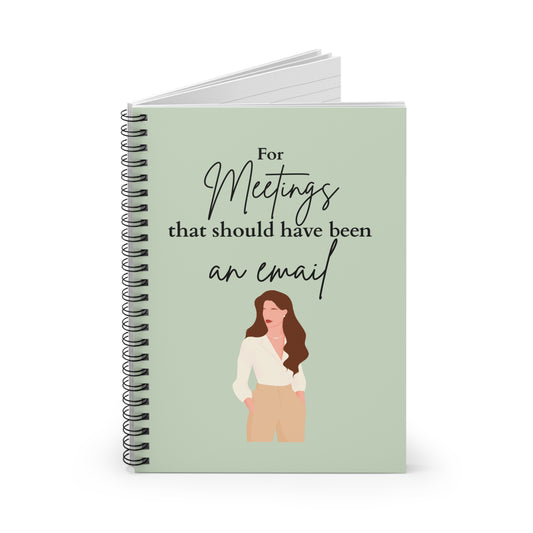 Meetings That Should Have Been an Email Notebook, Office Supply, Work Journal, Gift for Professionals, Funny Quote Notebook, Gift for [...]