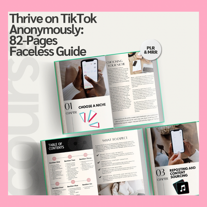 Make Money On TikTok | TikTok Faceless Marketing Guide & TikTok Planner- RESELL AS YOUR OWN!