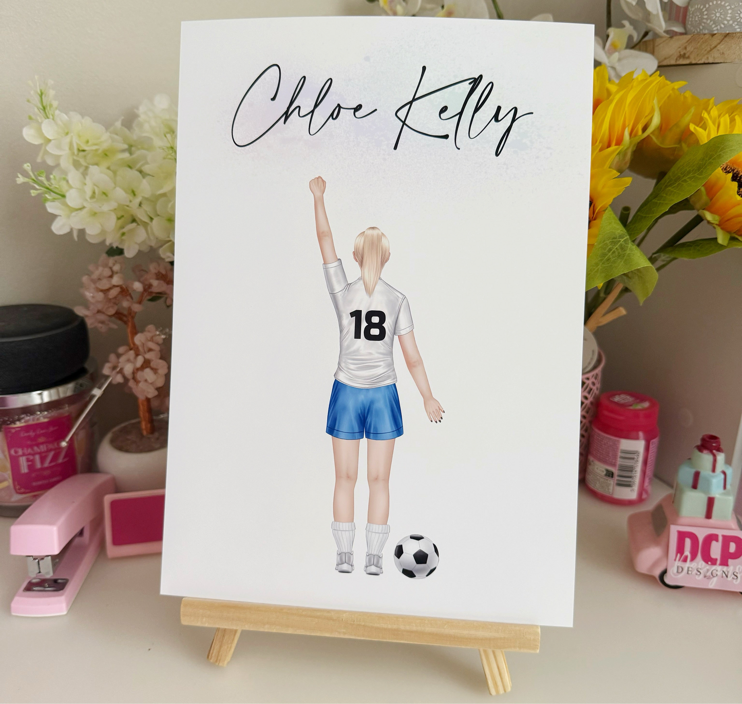 Chloe Kelly Lionesses England Football Print