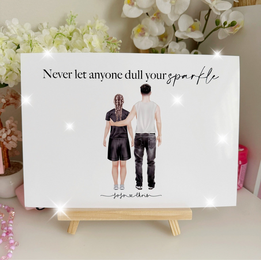 Jojo Siwa and Chris Hughes Inspired Print