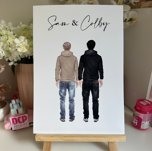 Sam and Colby Inspired Print