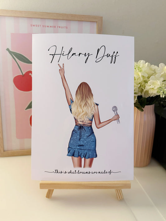 Hilary Duff Inspired Print