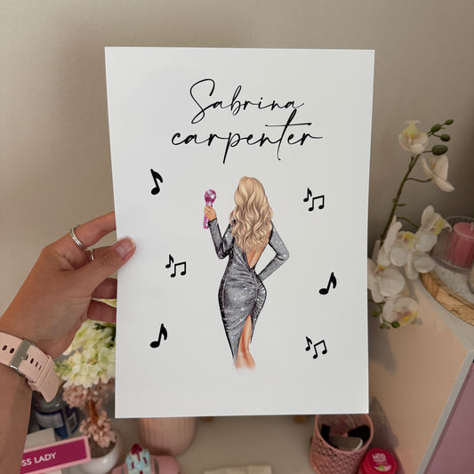 Sabrina Carpenter Inspired Print