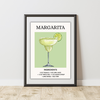 Summer Cocktail Art Prints – Vibrant Wall Decor A4 Print