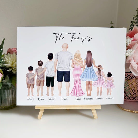 Personalised Family | Friends | Couple | Pet Print