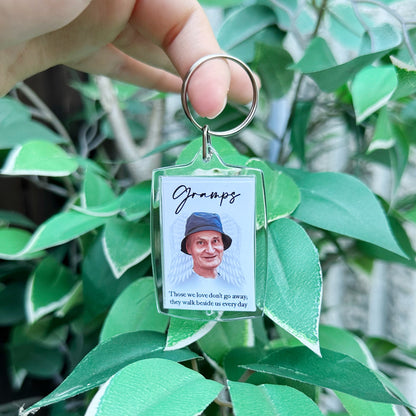 Personalised Memorial Photo Keyring