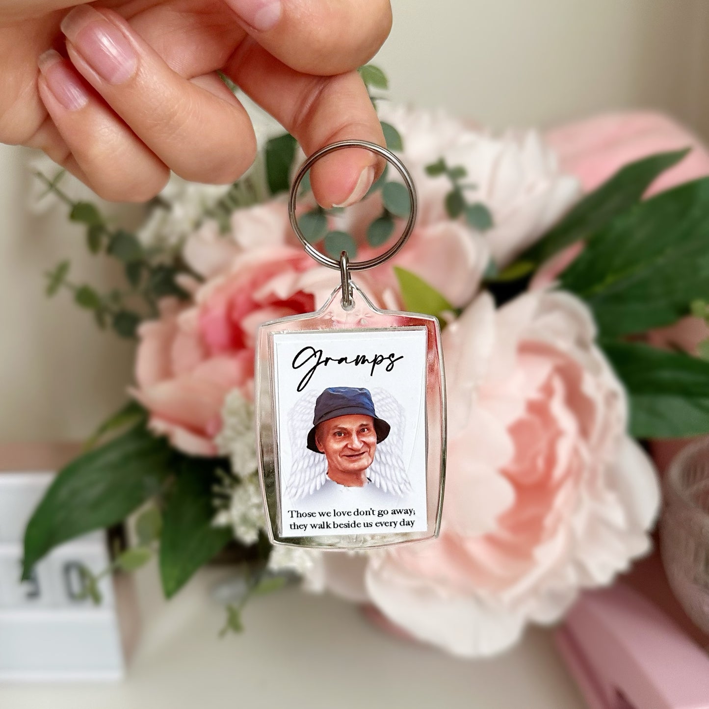 Personalised Memorial Photo Keyring