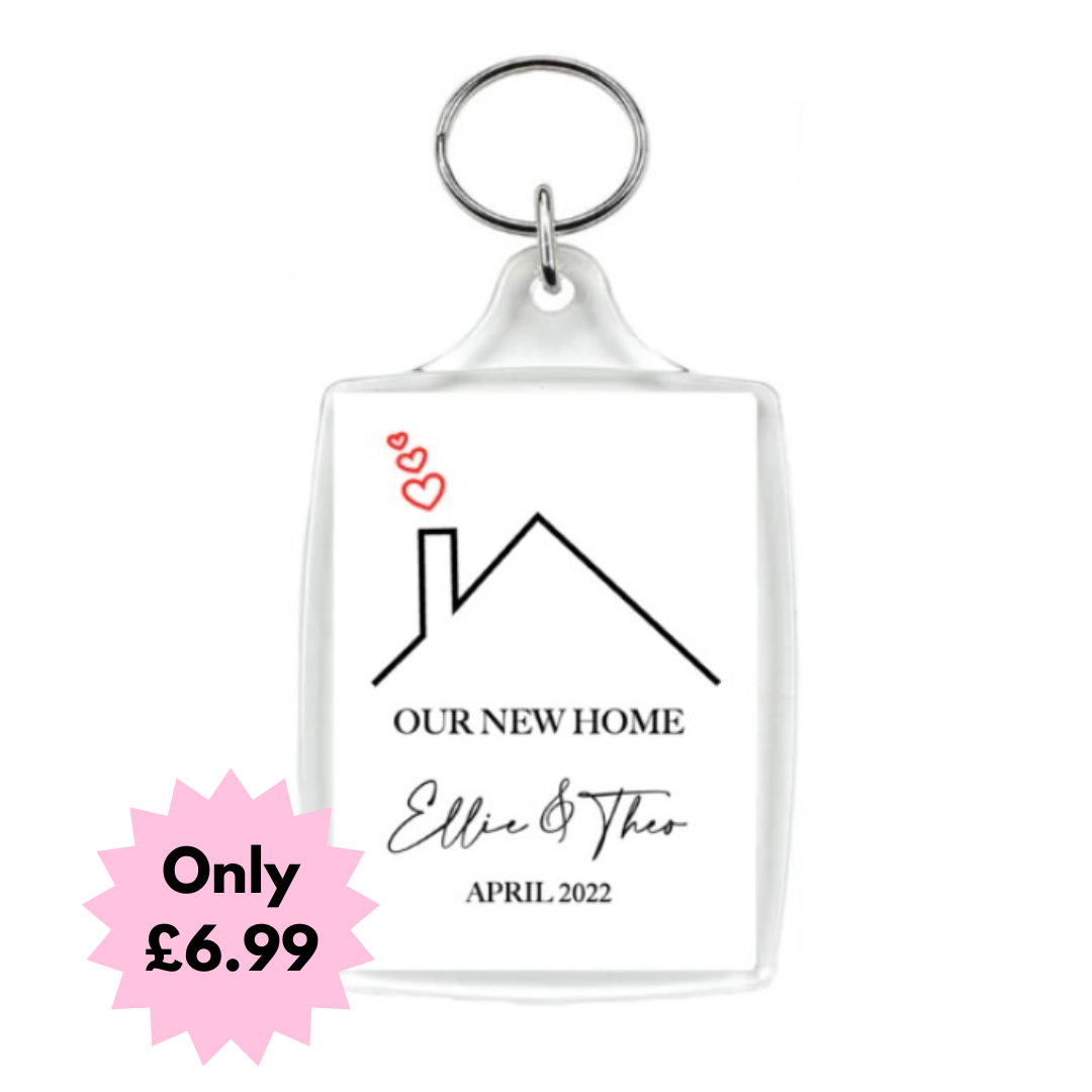 Personalised New Home Keyring