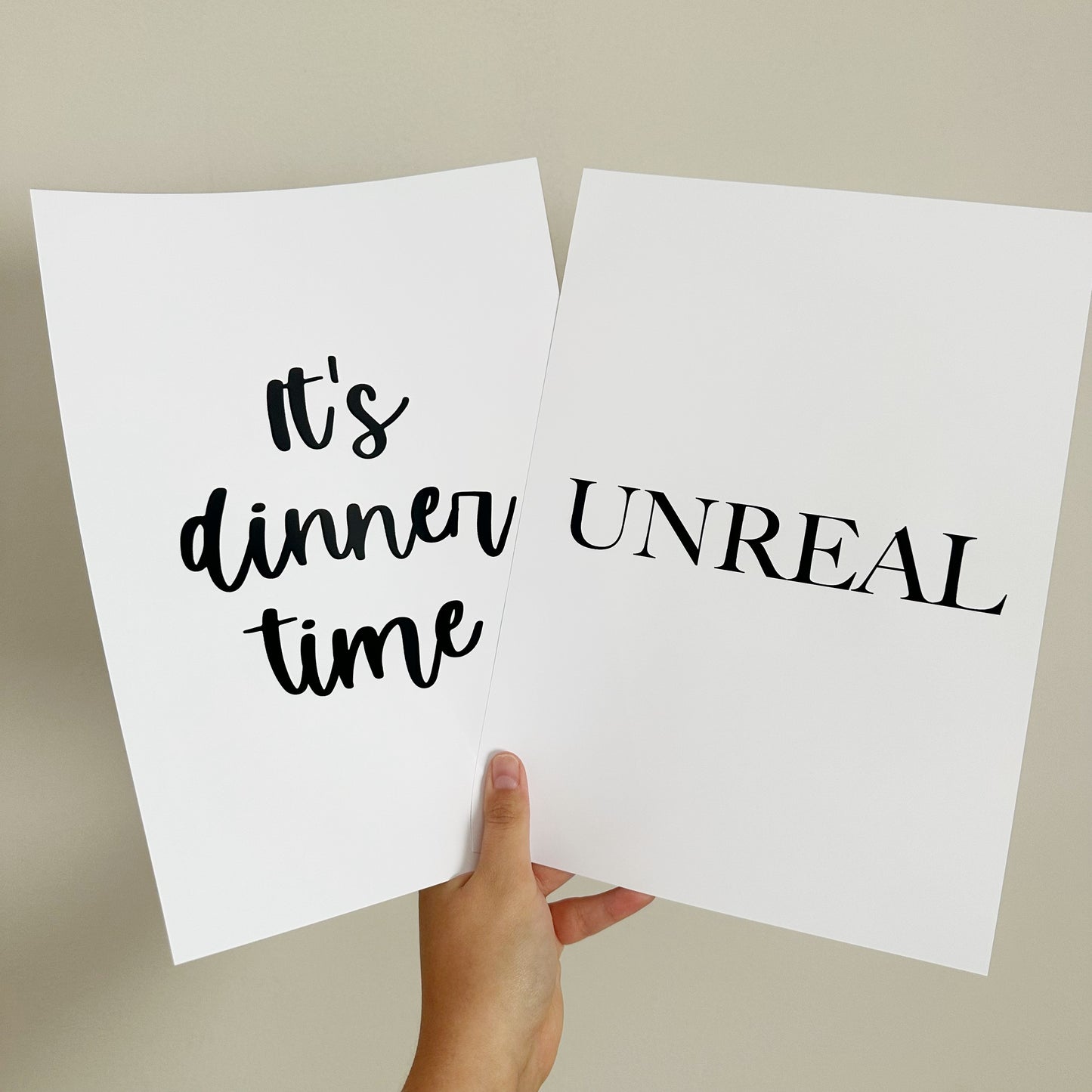 Brittany Miller Inspired Kitchen Prints | It's Dinner Time | Unreal Print