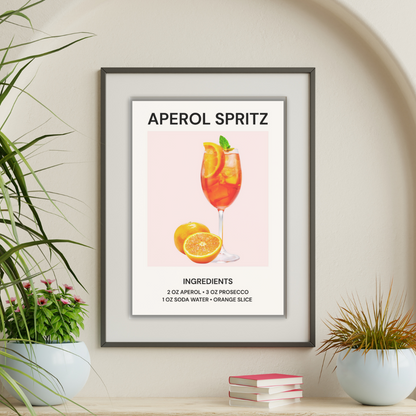 Summer Cocktail Art Prints – Vibrant Wall Decor A4 Print