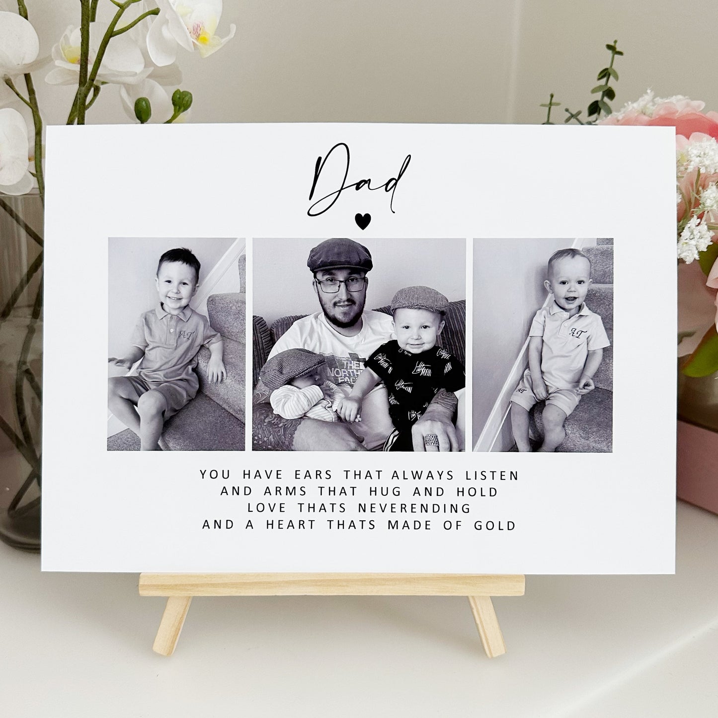 Personalised Mum|Dad Photo Collage Print