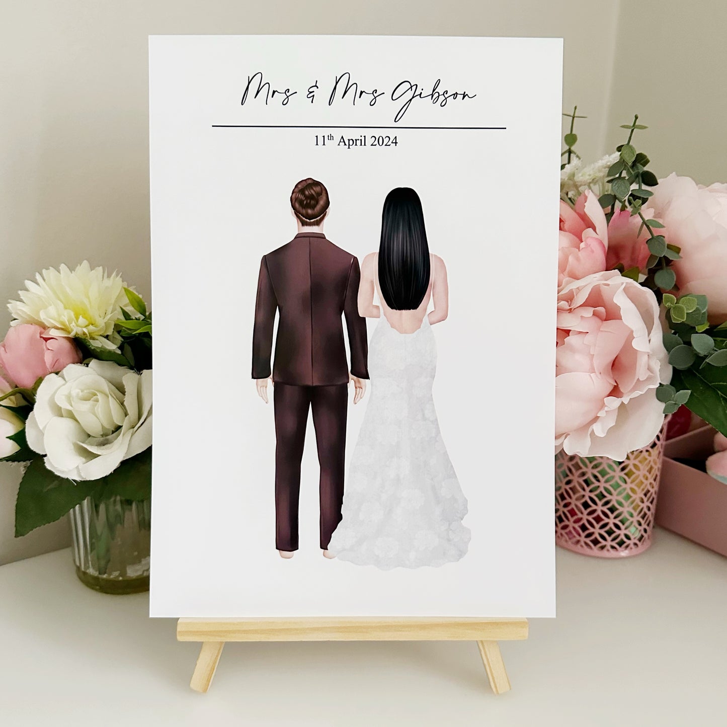 Personalised Wedding|Bride|Groom Print