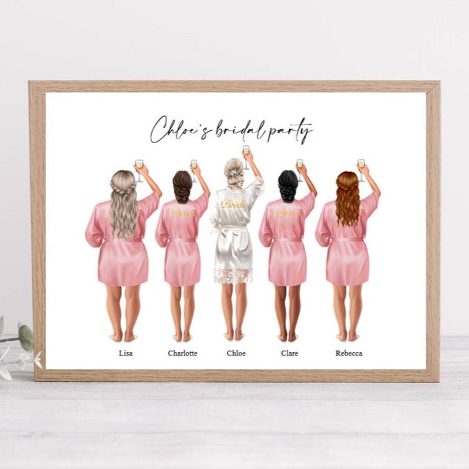 Personalised Bridesmaids | Hen Party Print