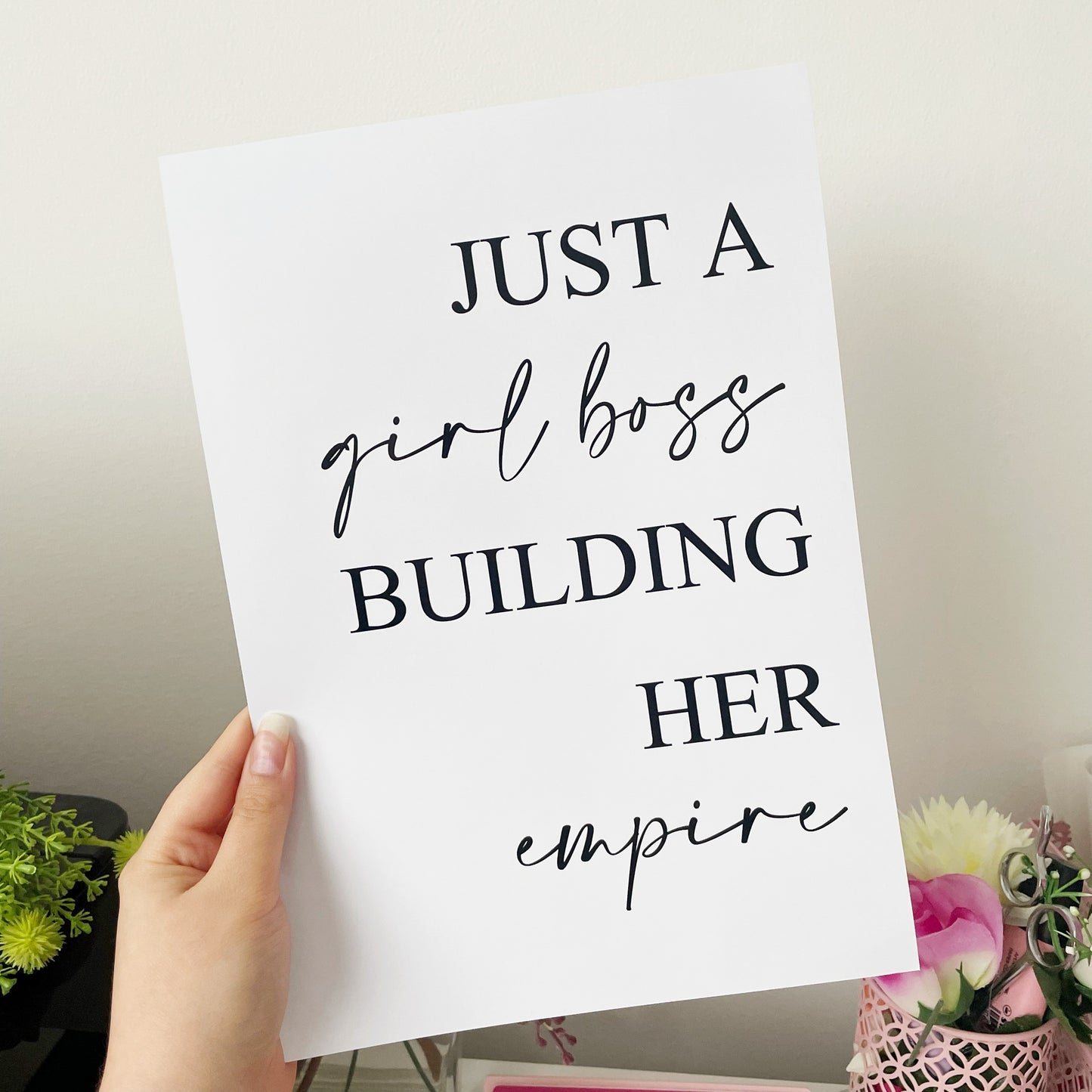 Girl Boss | Positive Quote Print