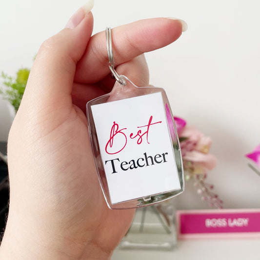 Best Teacher Quote Keyring