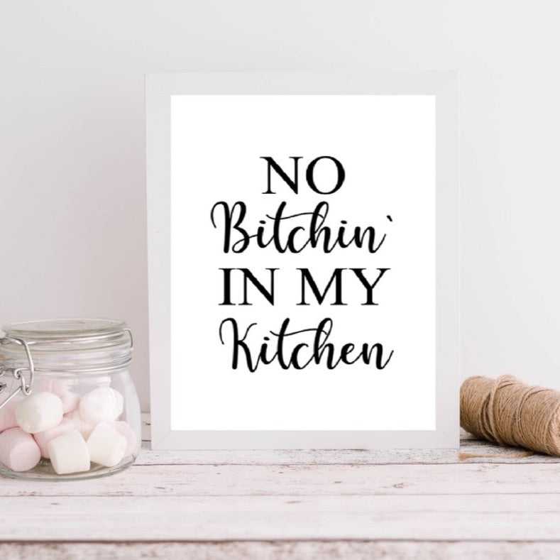 Funny | kitchen Quote Print