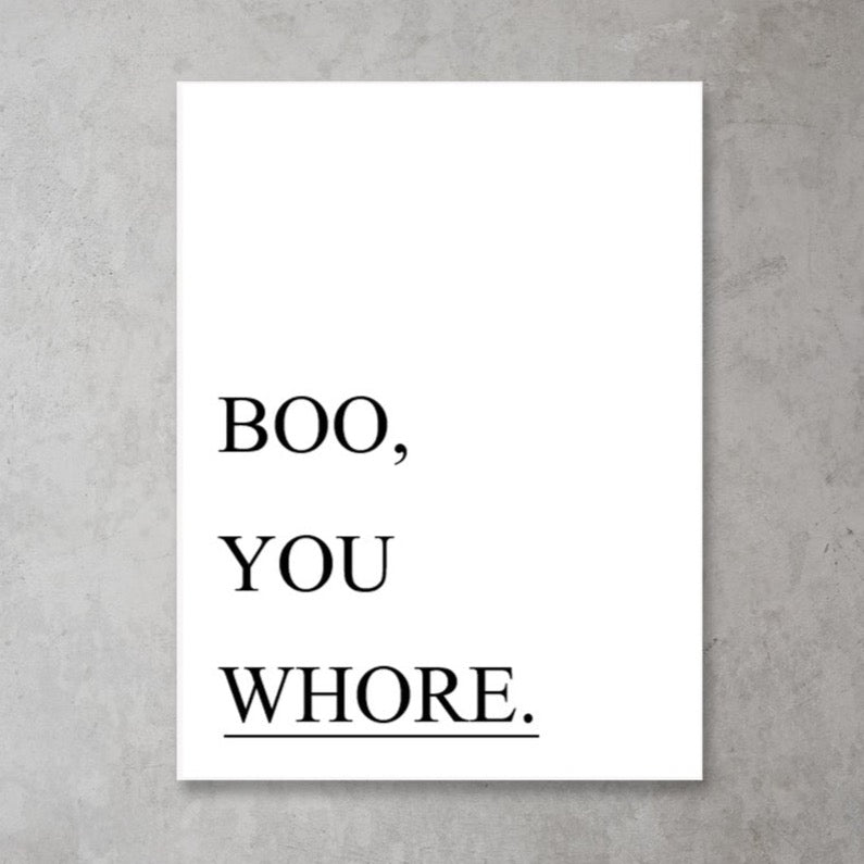 Boo | Funny | Mean Girls Quote Print