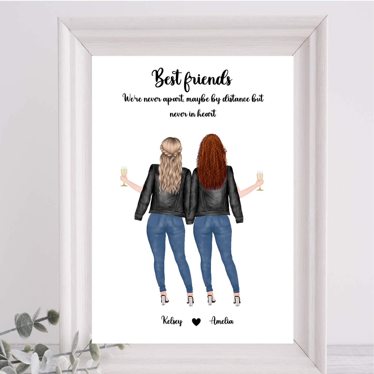 Personalised Best Friends Print