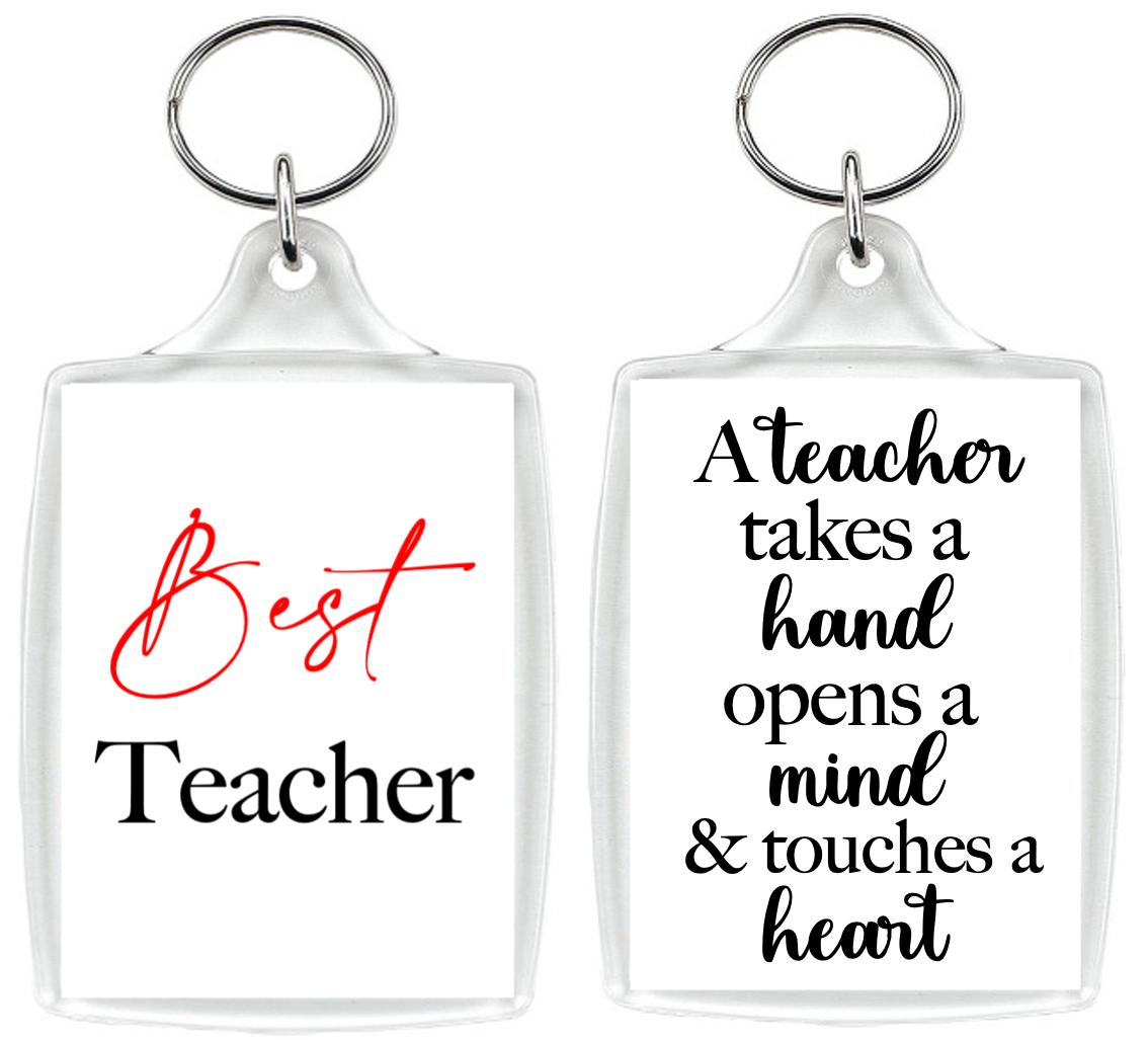 Best Teacher Quote Keyring