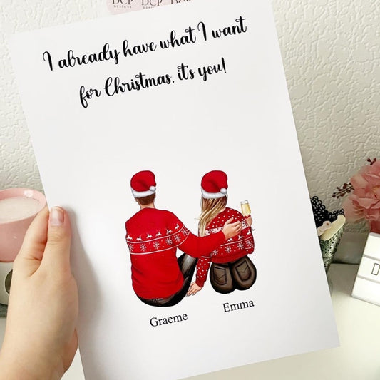 Christmas Couple Print