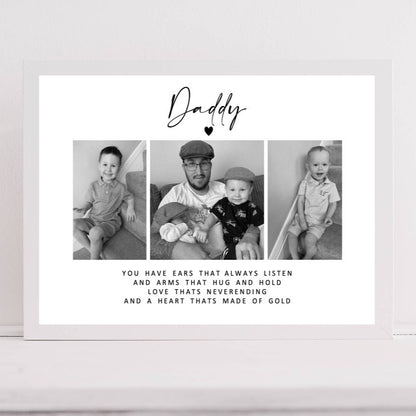 Personalised Mum|Dad Photo Collage Print