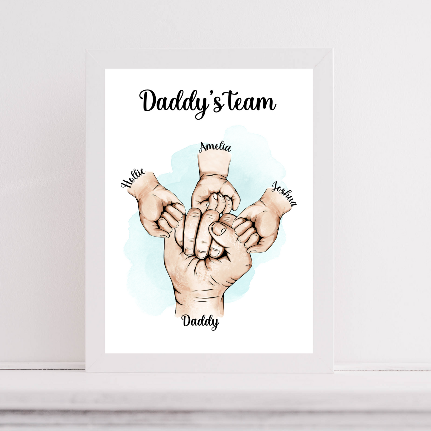 Daddy Team Fist Bump Print