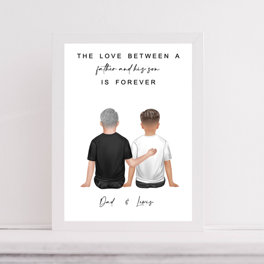 Personalised Father and Son Print