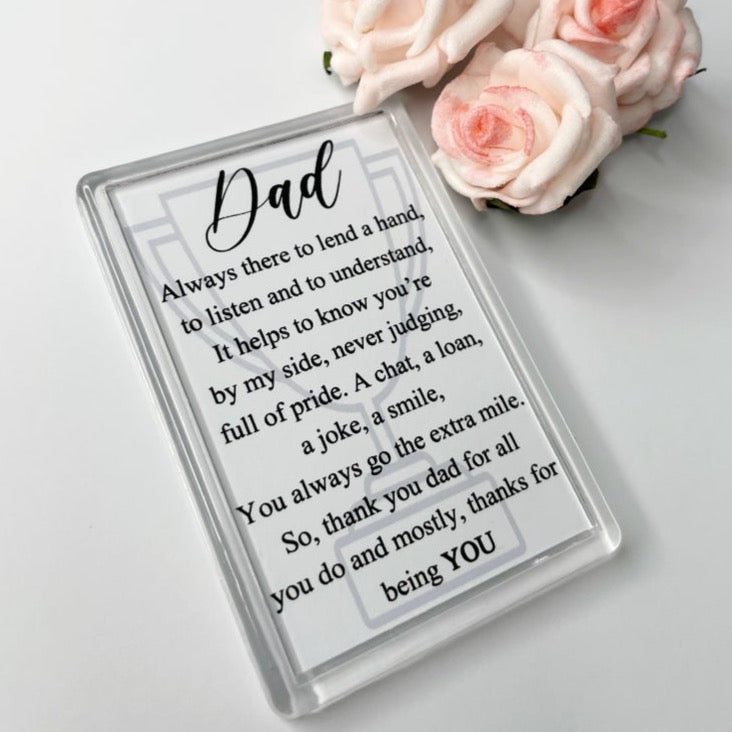 Mum | Dad | Bestfriend Poem Fridge Magnet