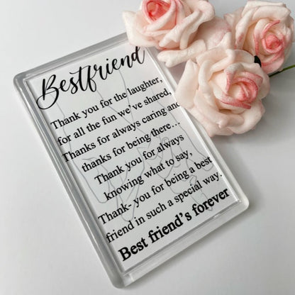 Mum | Dad | Bestfriend Poem Fridge Magnet