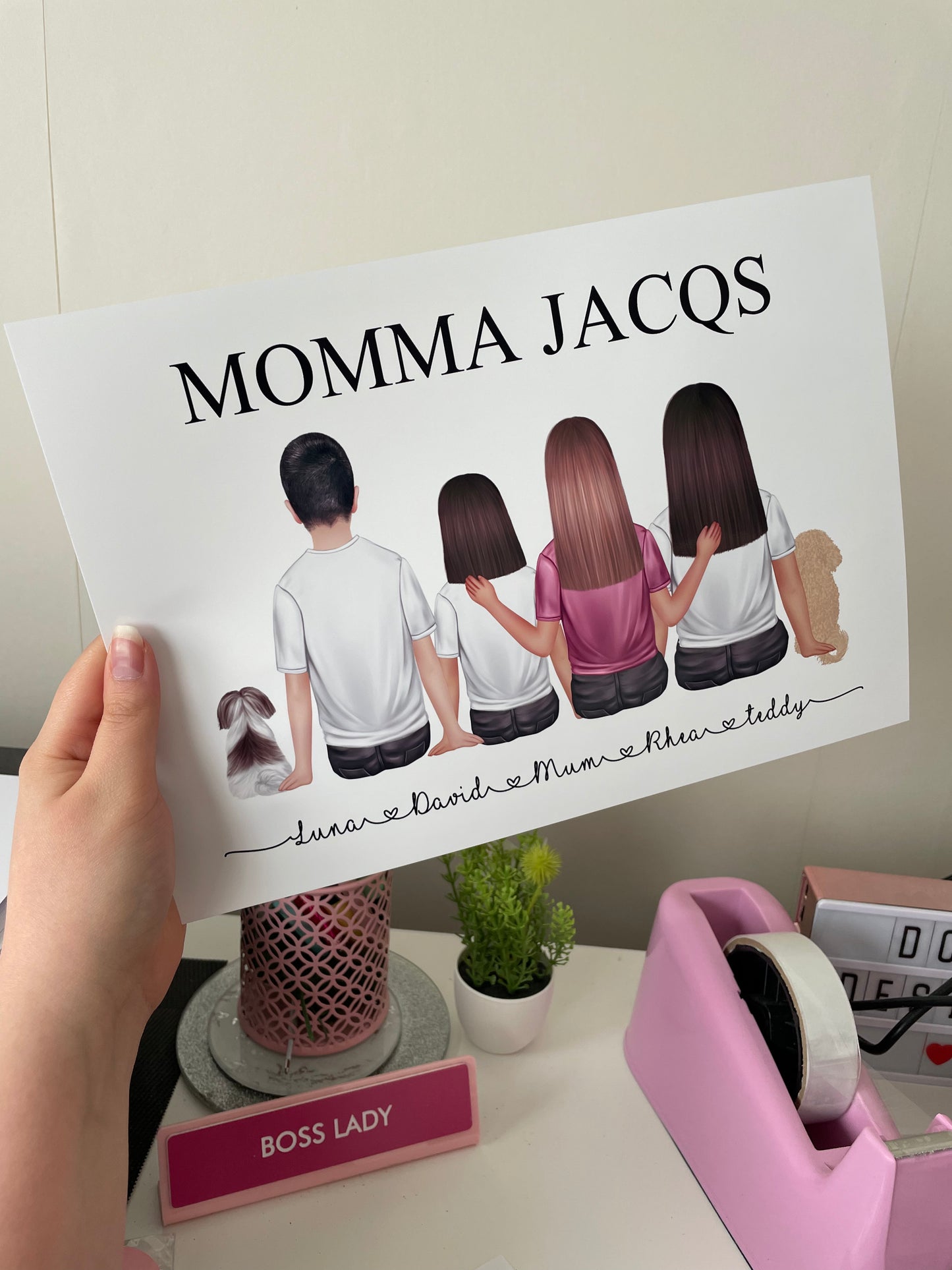 Personalised Mum|Children|Mother Print