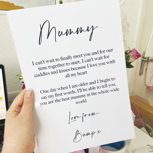 Mummy To Be | Bump Print