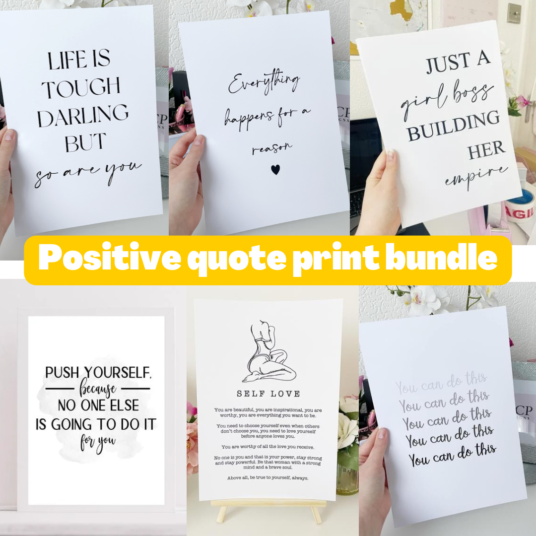 Positive Quote Print Bundle