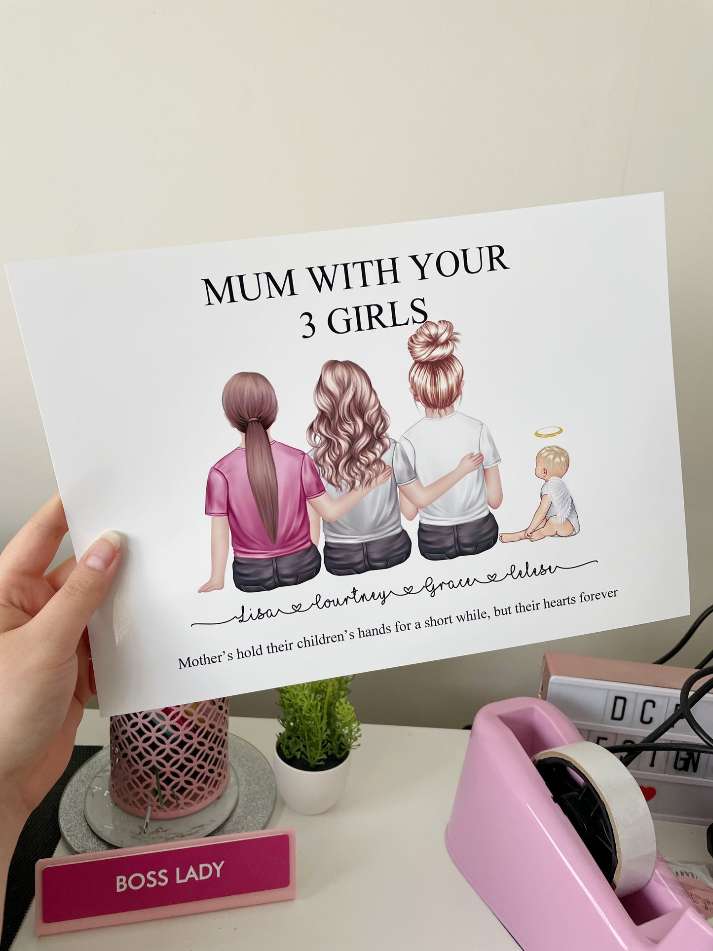 Personalised Mum|Children|Mother Print