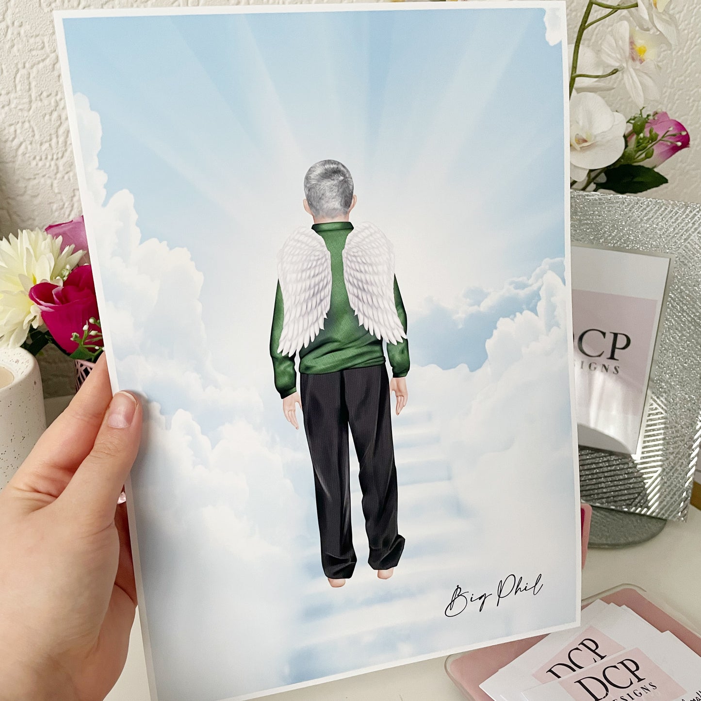 Personalised Heaven | Angel | Memorial Print