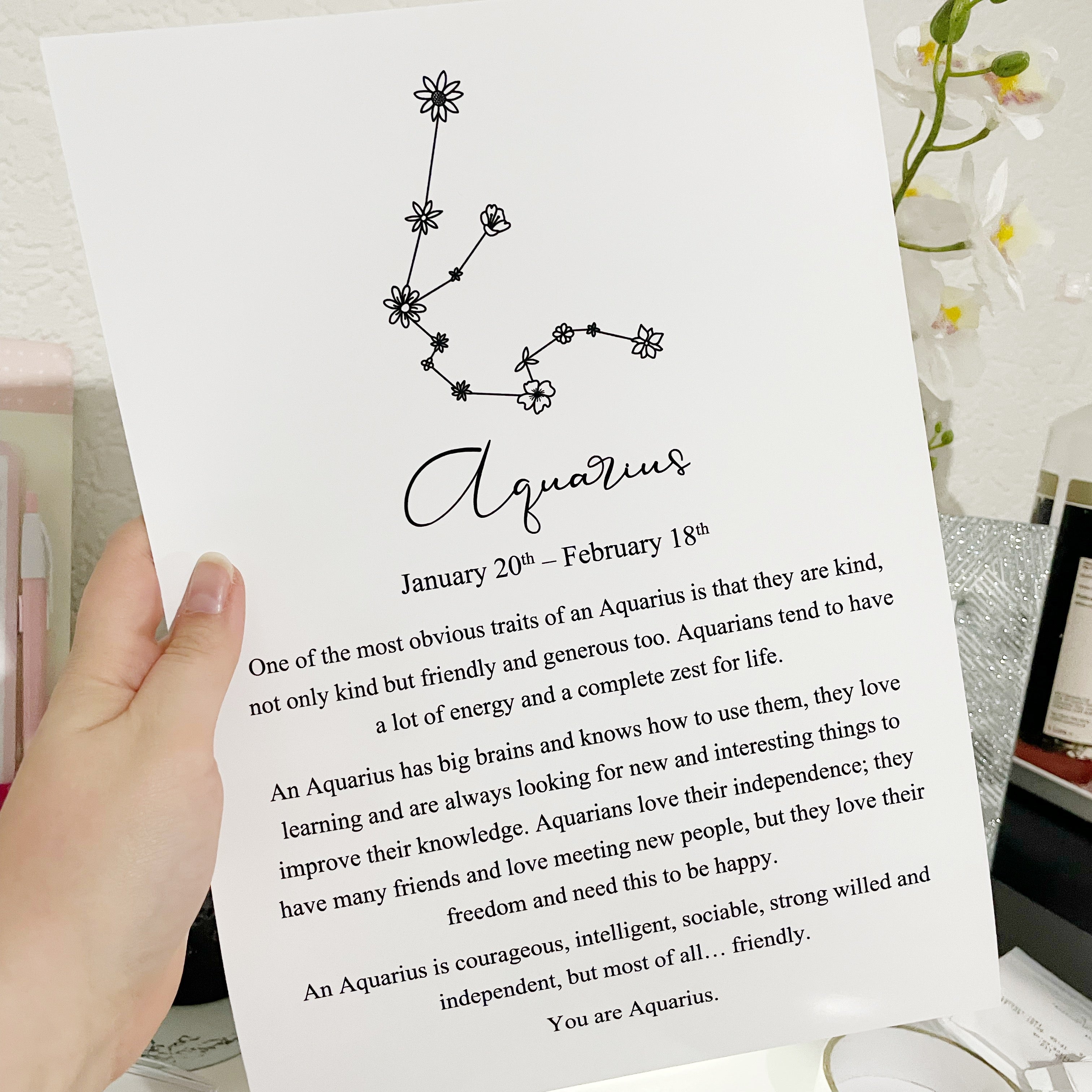 Star Sign Zodiac Definition Print