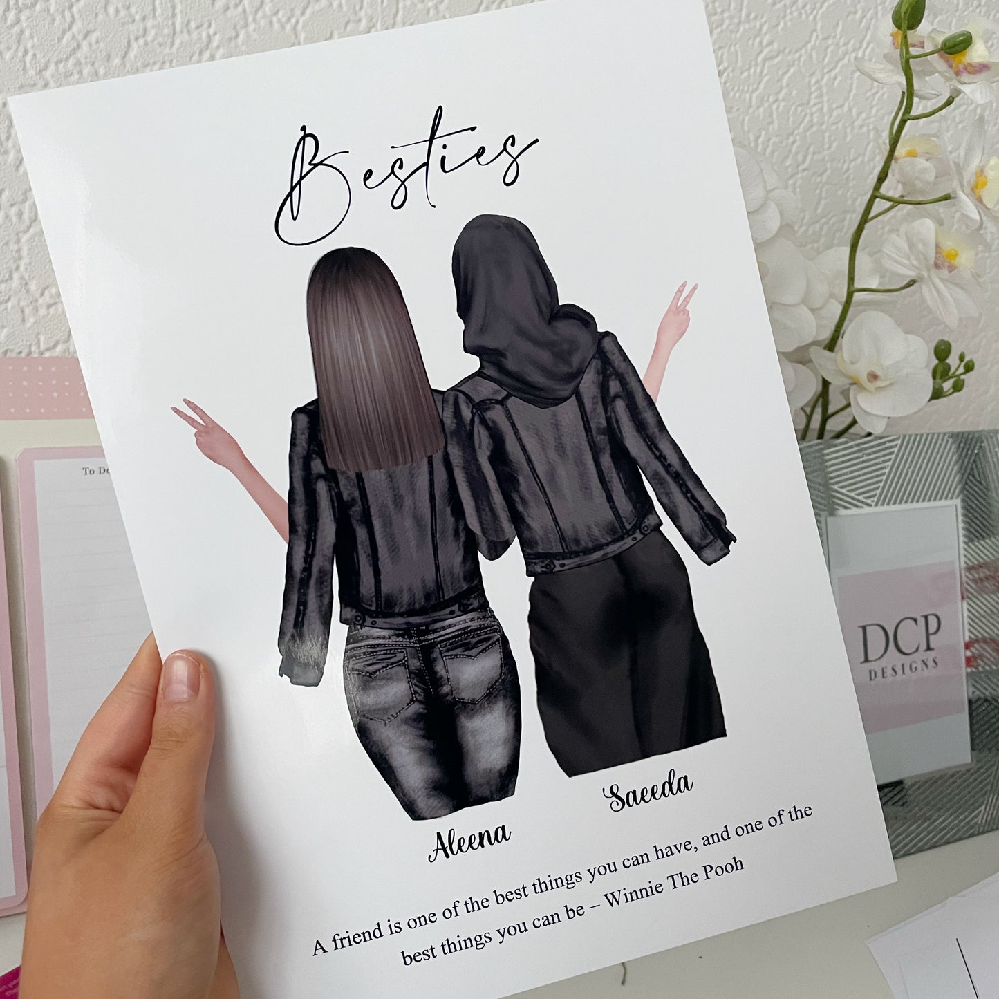 Personalised Hijab|Sister|Bestfriend Print