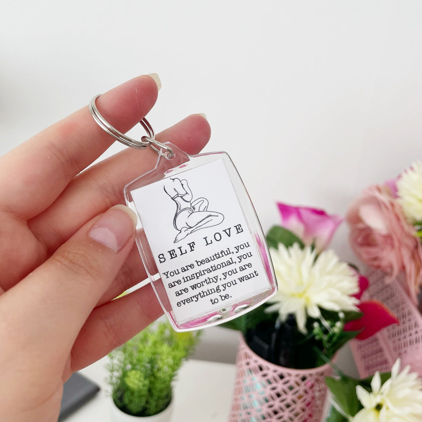 Self Love Keyring