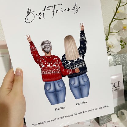 Christmas Best Friend Print